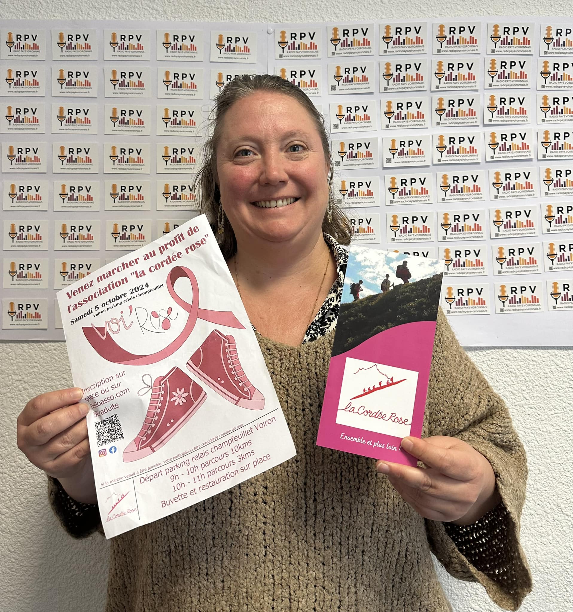 Caroline Pr&eacute;sidente de l&rsquo;Association  La Cord&eacute;e Rose -  Sp&eacute;cial Octobre Rose &agrave; Voiron.jpg (517 KB)